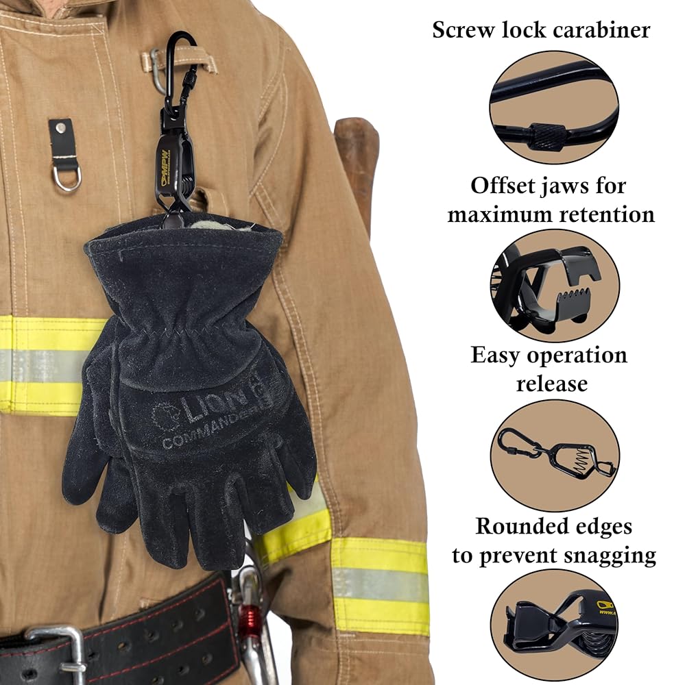 Multipurpose Webbing Industrial Glove Clamp Last glove strap